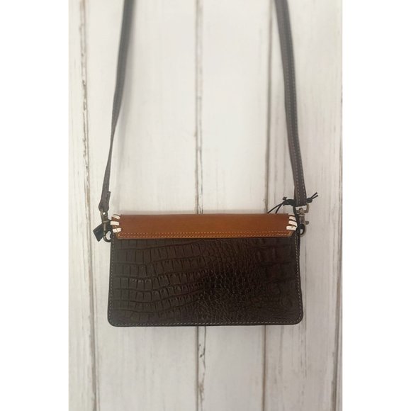 Myra Genuine Leather Hand Tooled Crossbody Wallet - Picture 7 of 10